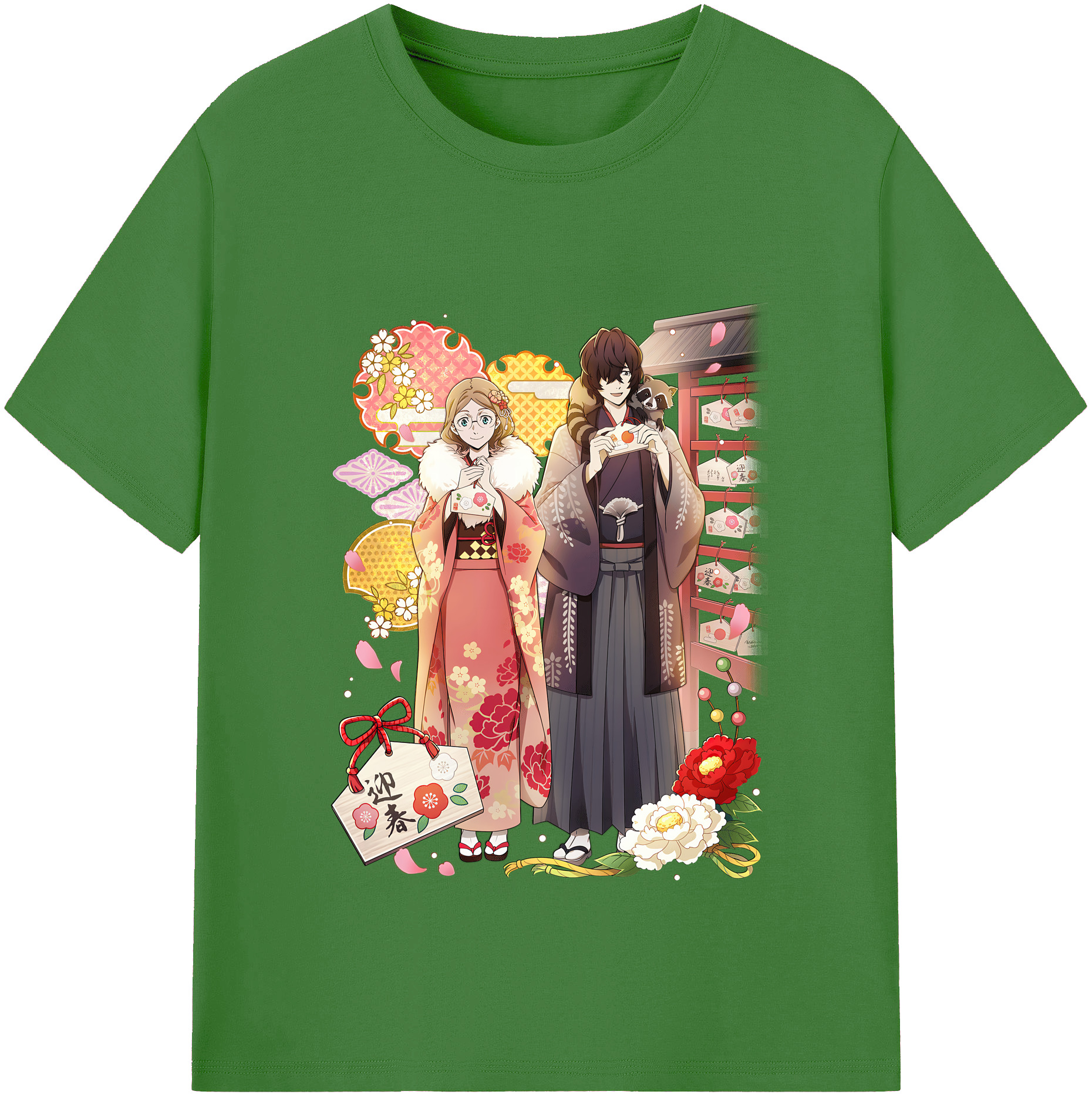 （画像用） 文豪ストレイドッグス Bungo Stray Dogs レディースカジュアルプリントTシャツ（綿100％）